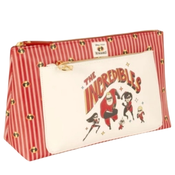 Pixar x Primark | The Incredibles Toiletry Bag Red and White - Picture 1 of 12